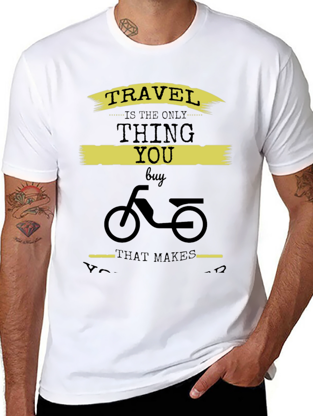 Travel Themed Graphic Print T-Shirt