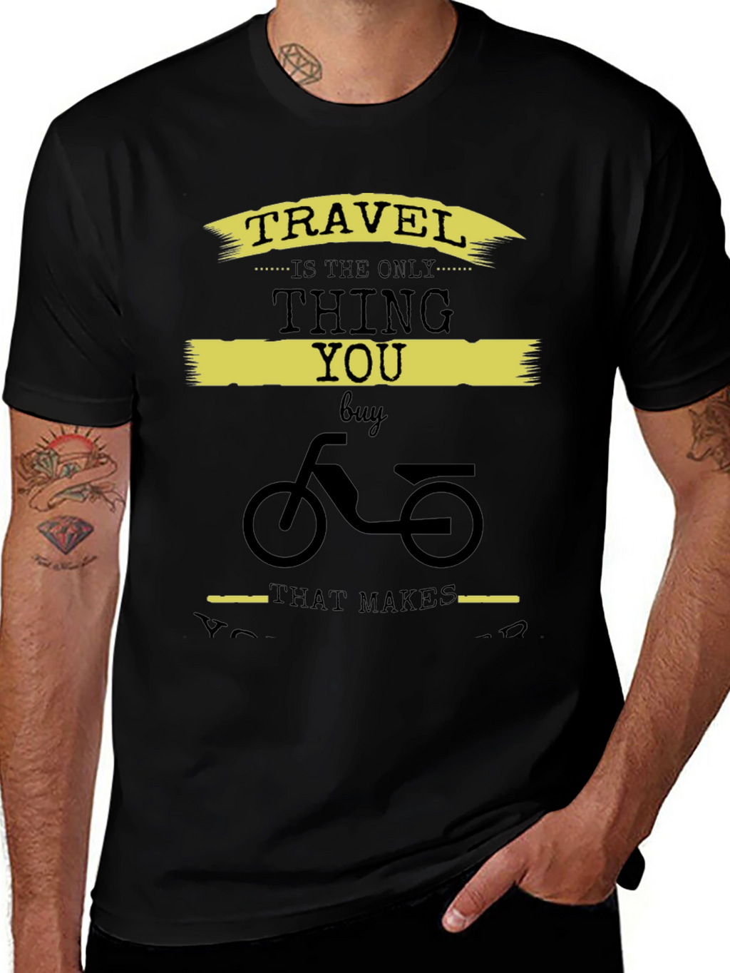 Travel Themed Graphic Print T-Shirt