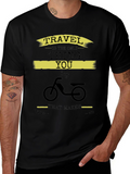Travel Themed Graphic Print T-Shirt