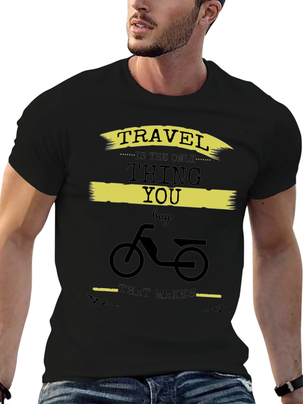 Travel Themed Graphic Print T-Shirt