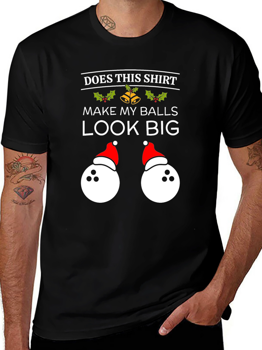 Humorous Christmas Bowling Balls T-Shirt
