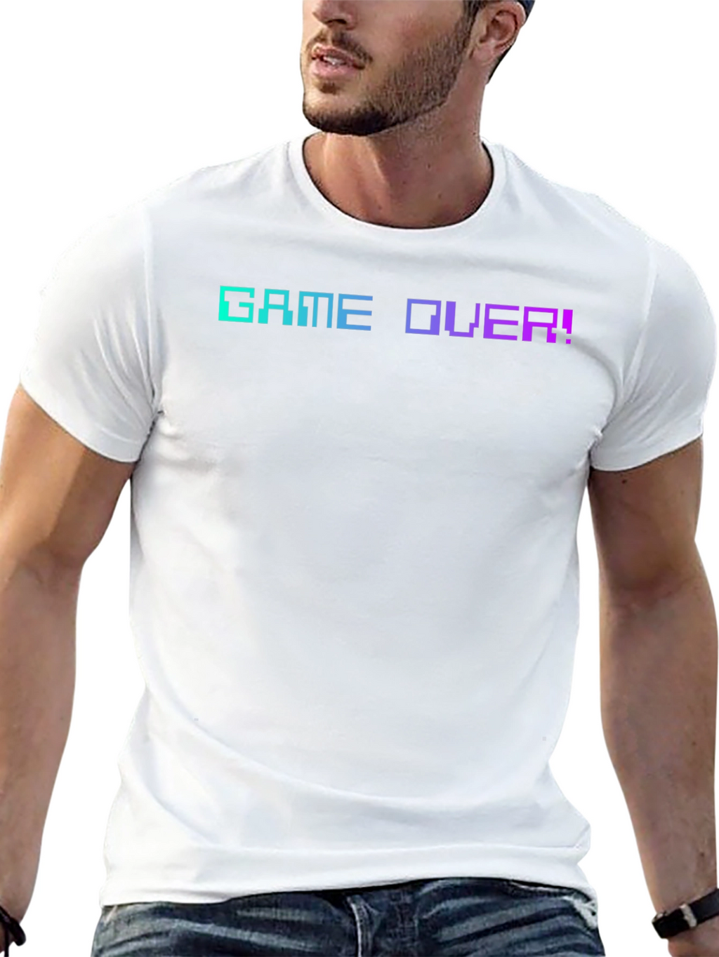 Retro Game Over T-Shirt - Pixelated Design