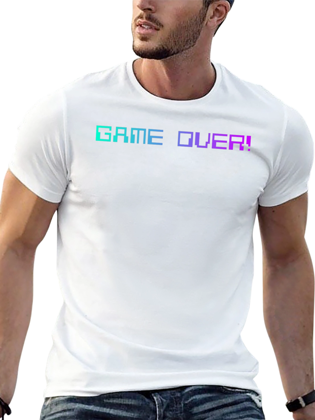 Retro Game Over T-Shirt - Pixelated Design