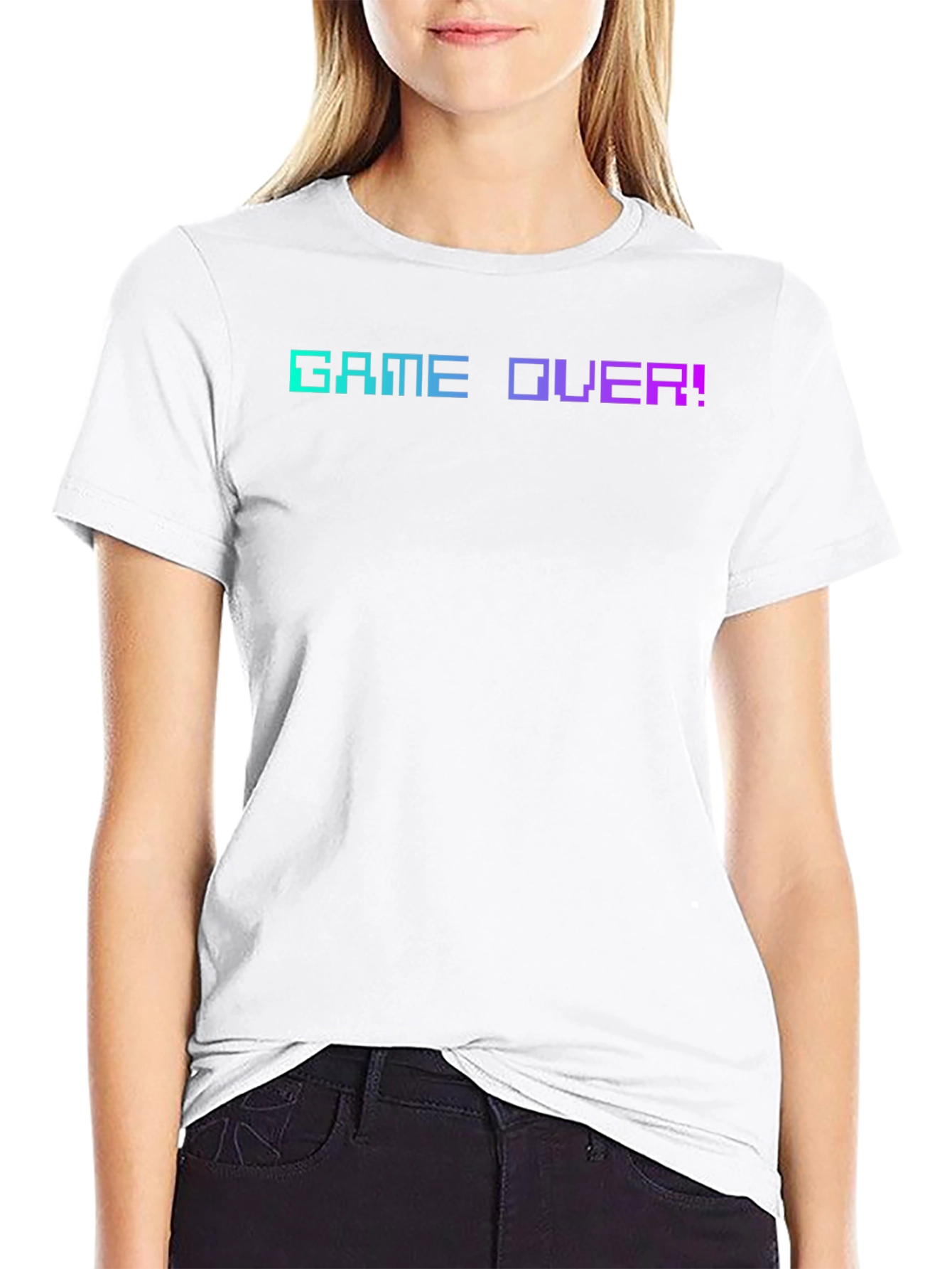 Retro Game Over T-Shirt - Pixelated Design