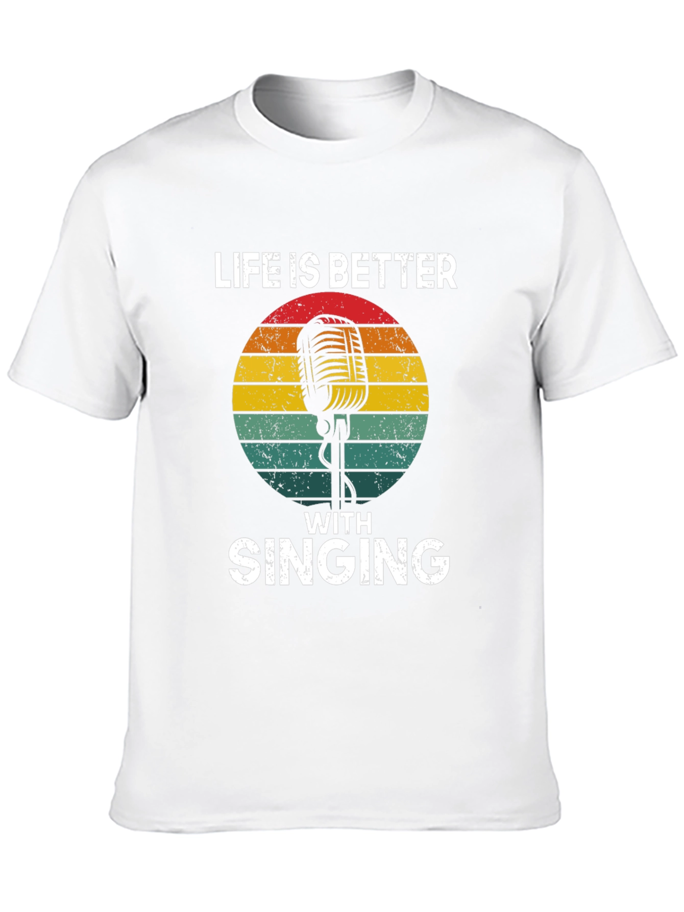 Life is Better with Singing Black Graphic Tee