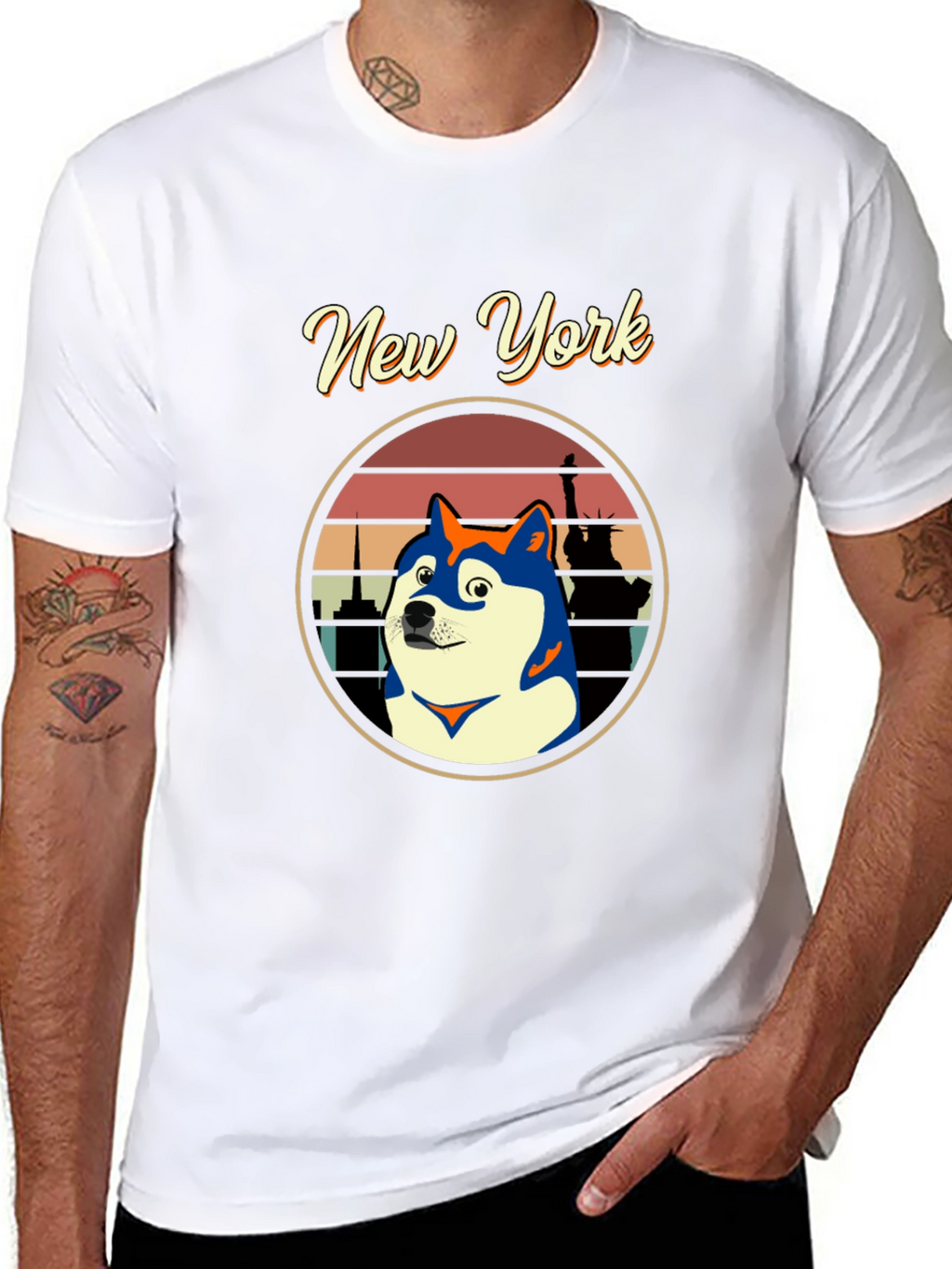 New York Doge Crew Neck T-Shirt