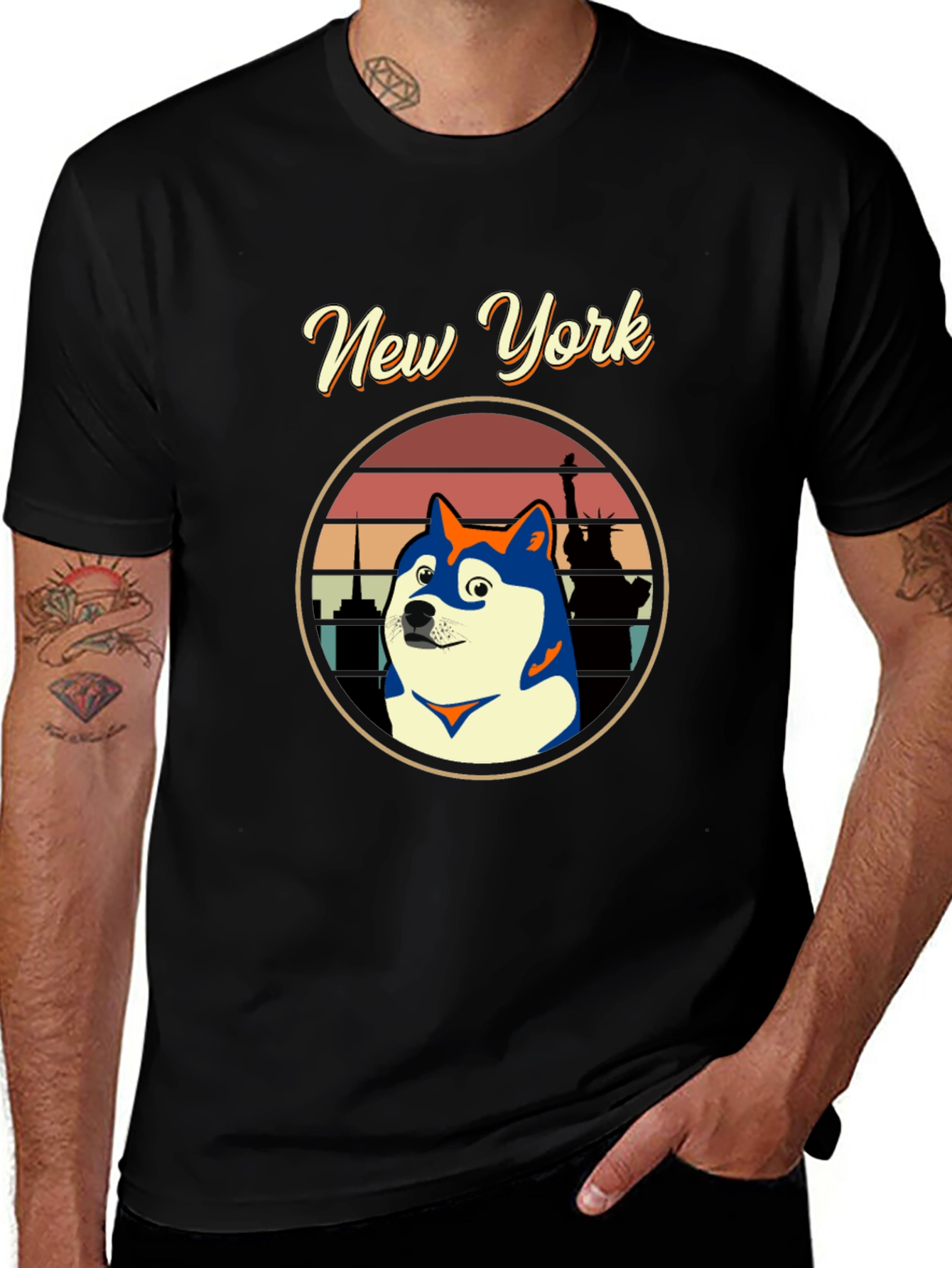 New York Doge Crew Neck T-Shirt