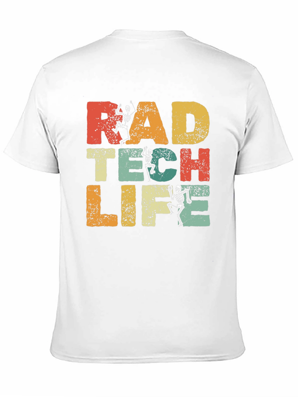 Rad Tech Life Skeleton Graphic Tee - Black