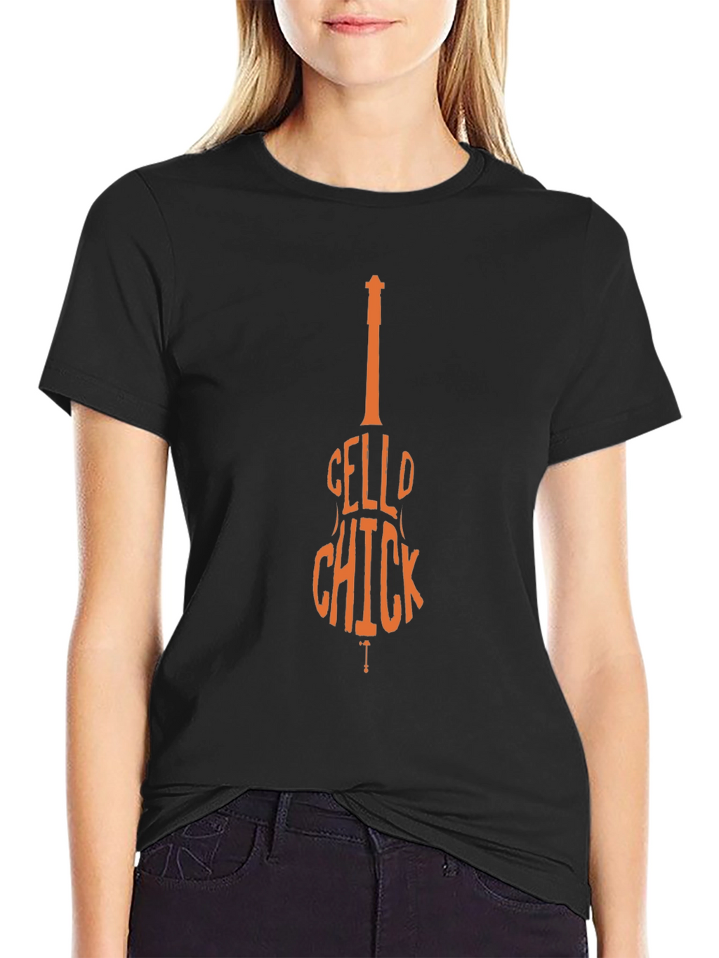 Cello Chick Graphic Tee - Music Lover T-Shirt