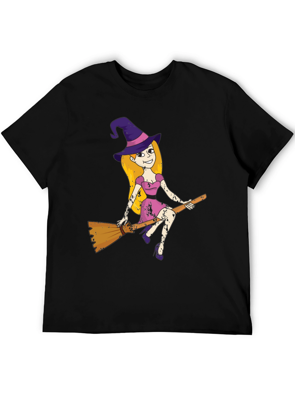 Halloween Witch T-Shirt - Black Cotton Tee