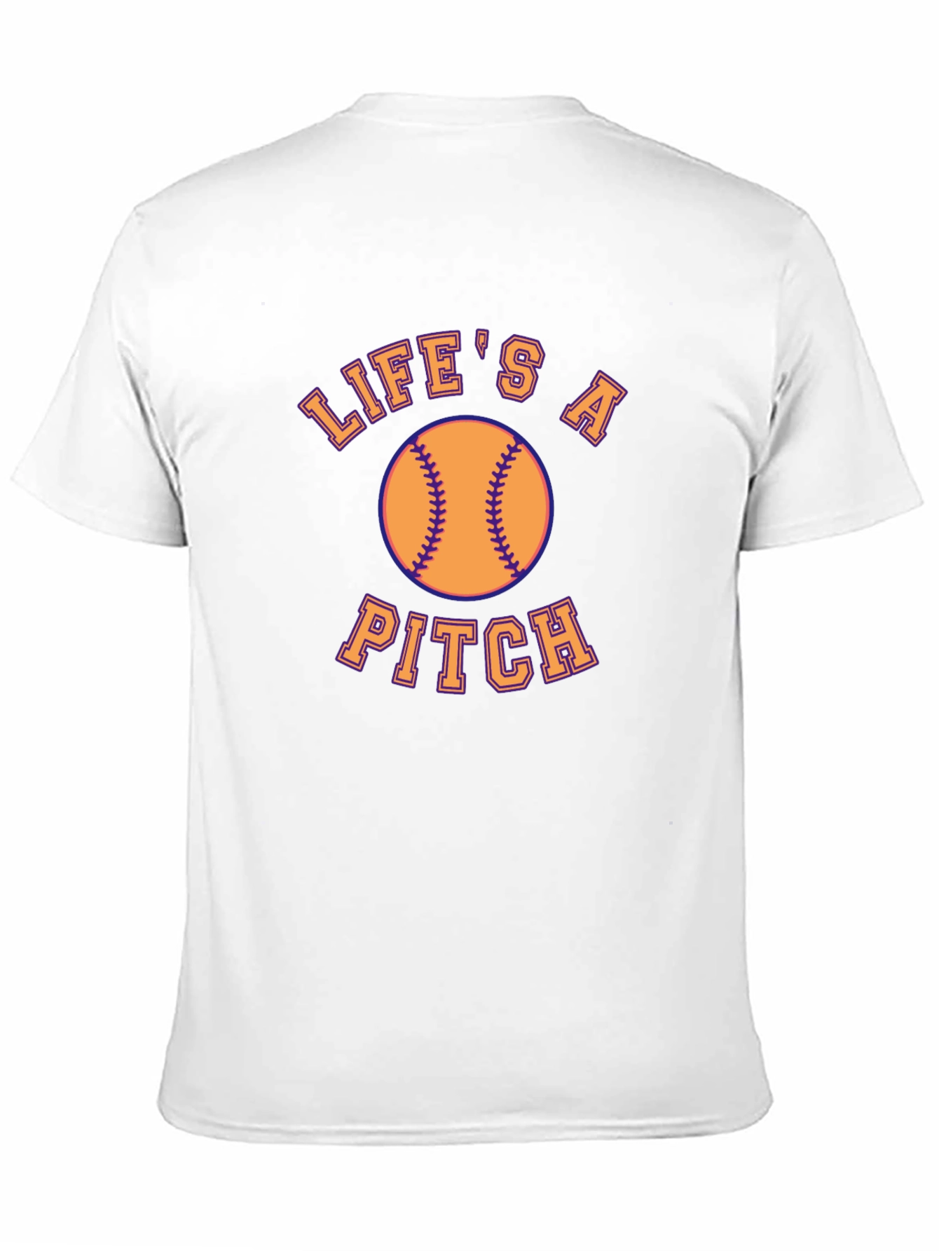 Lifes a Pitch Baseball Graphic T-Shirt