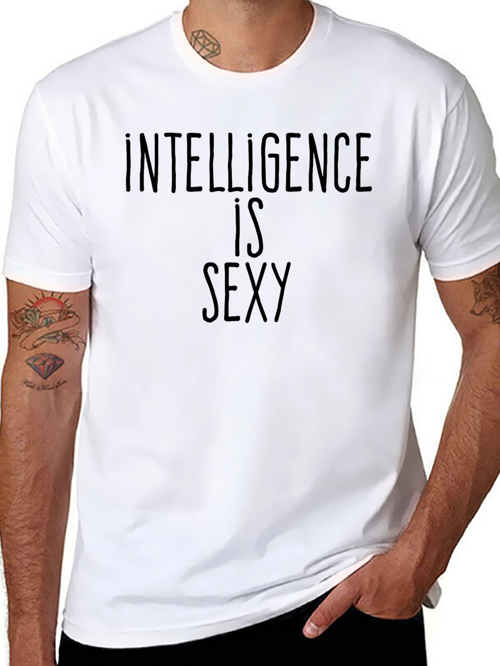 Intelligence is Sexy Black T-Shirt