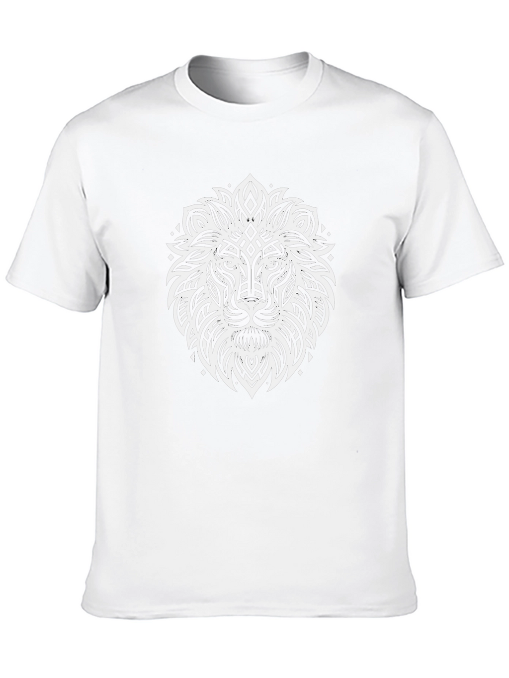 Lion Graphic Tee - Stylish Mens Black T-Shirt