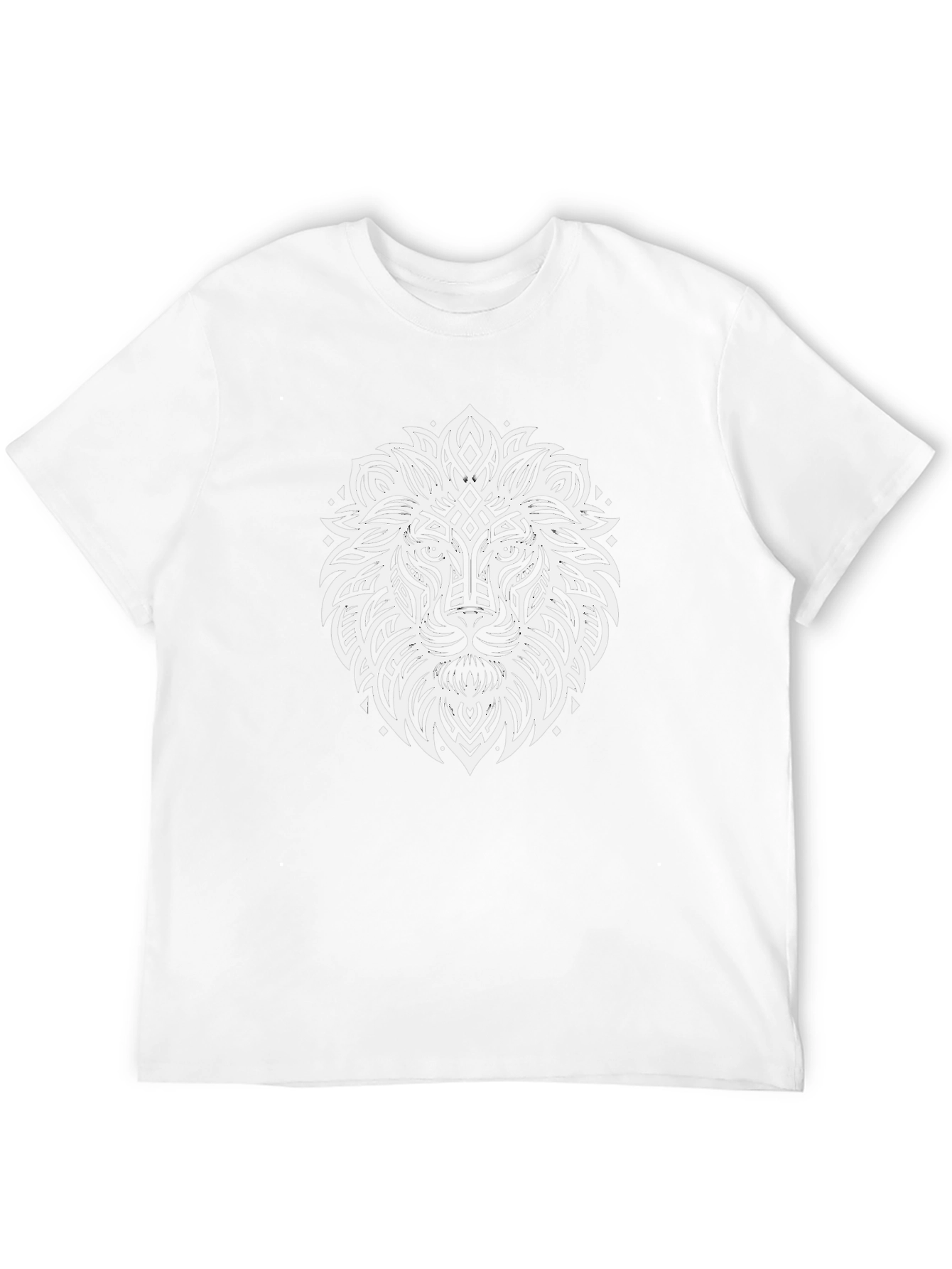 Lion Graphic Tee - Stylish Mens Black T-Shirt