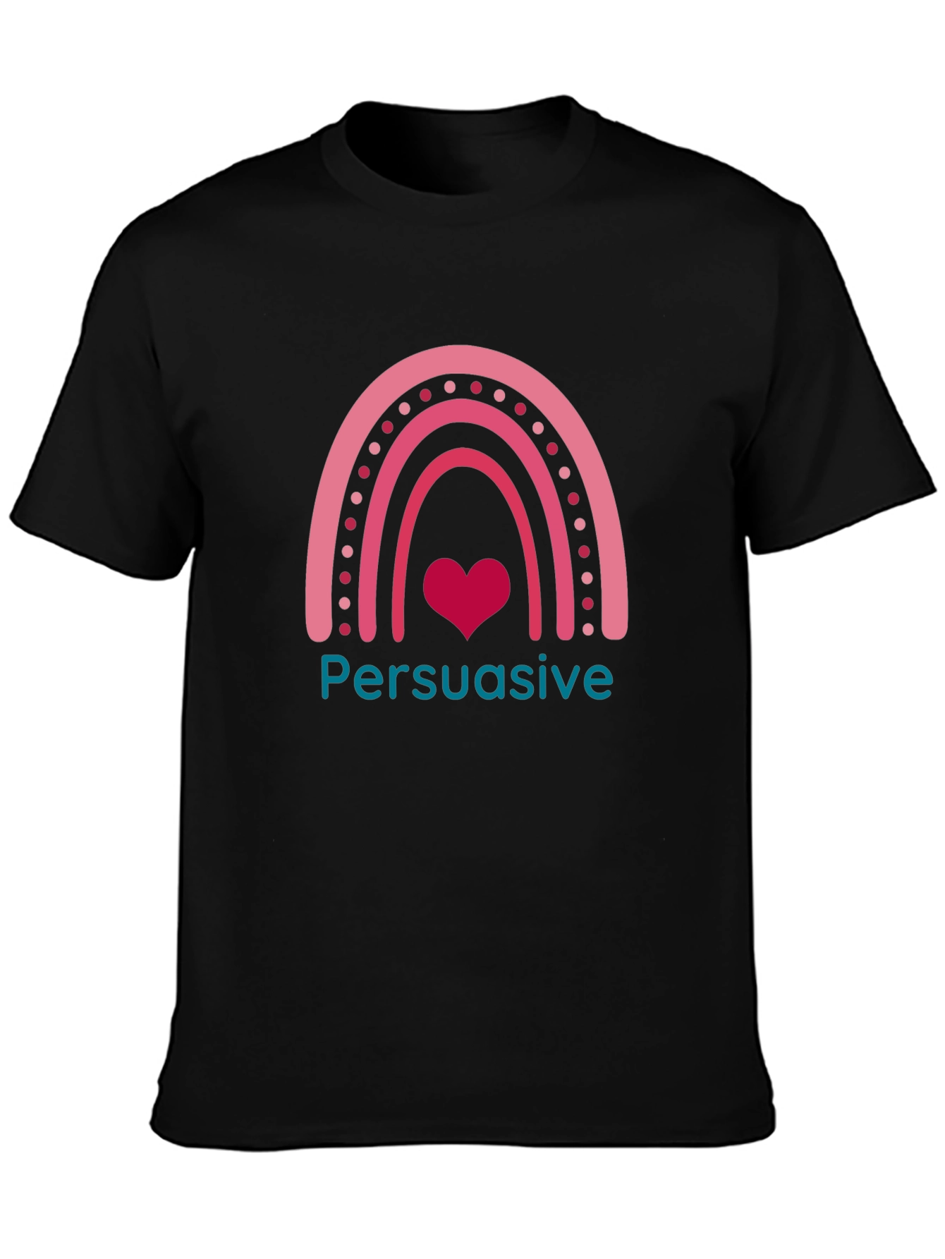 Persuasive Rainbow Heart T-Shirt - Cute & Trendy