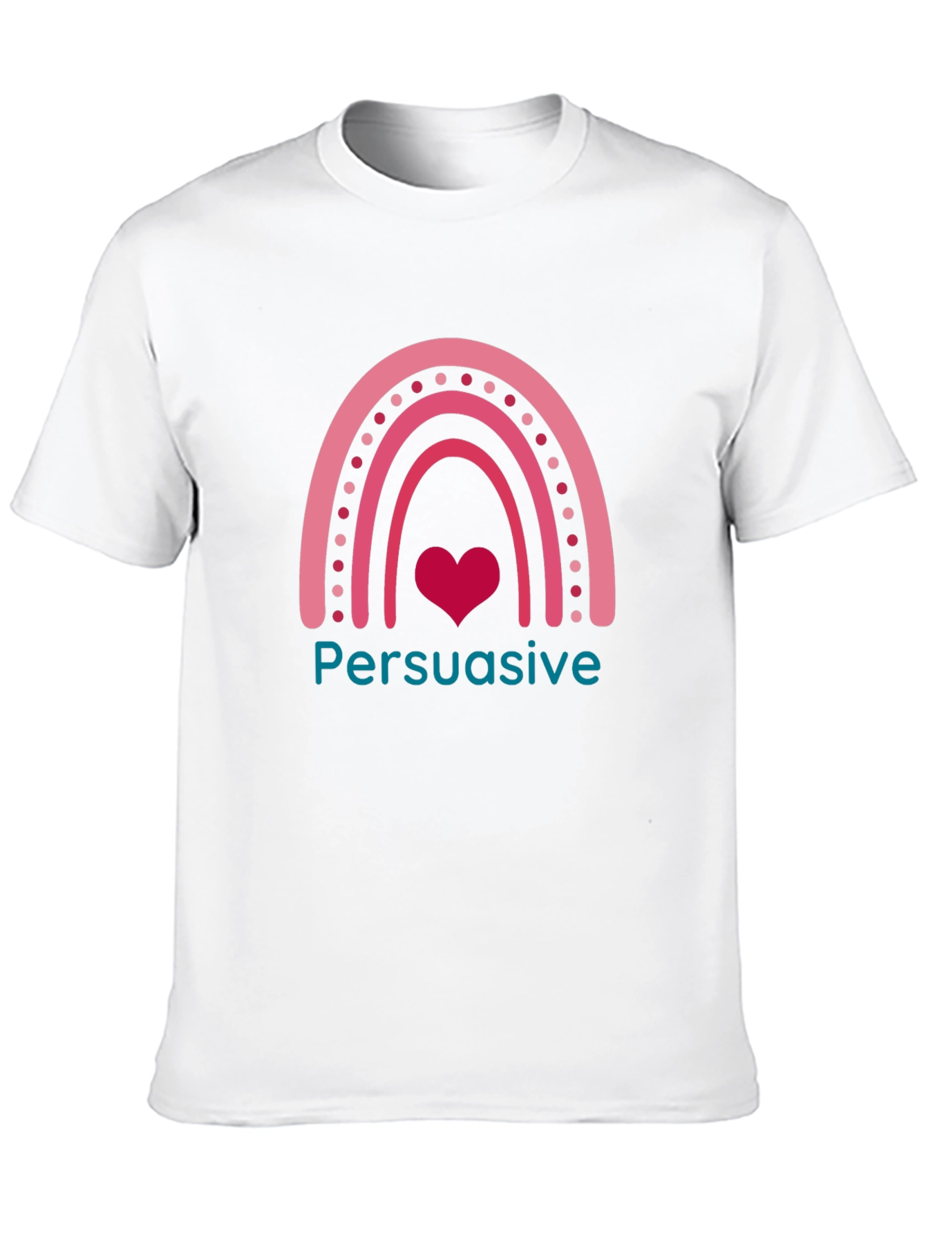 Persuasive Rainbow Heart T-Shirt - Cute & Trendy
