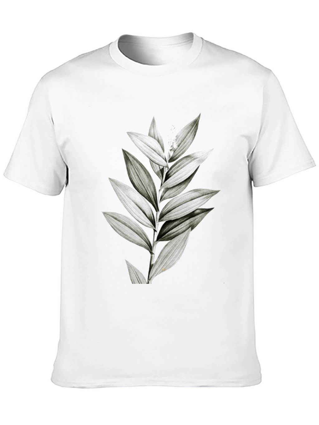 Botanical Print Black Tee