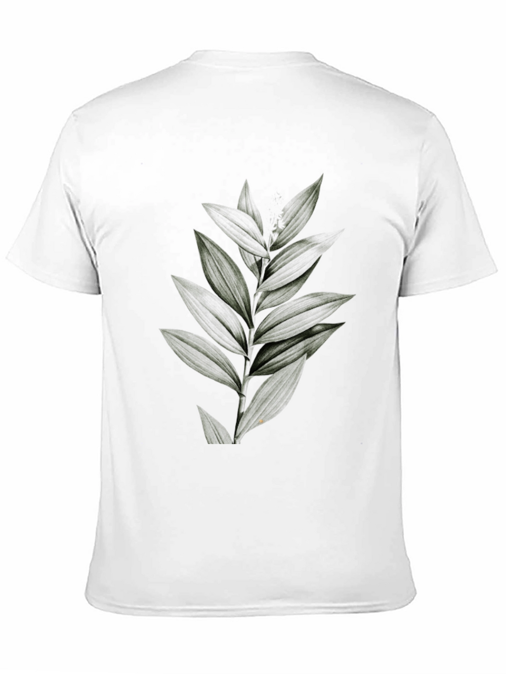 Botanical Print Black Tee