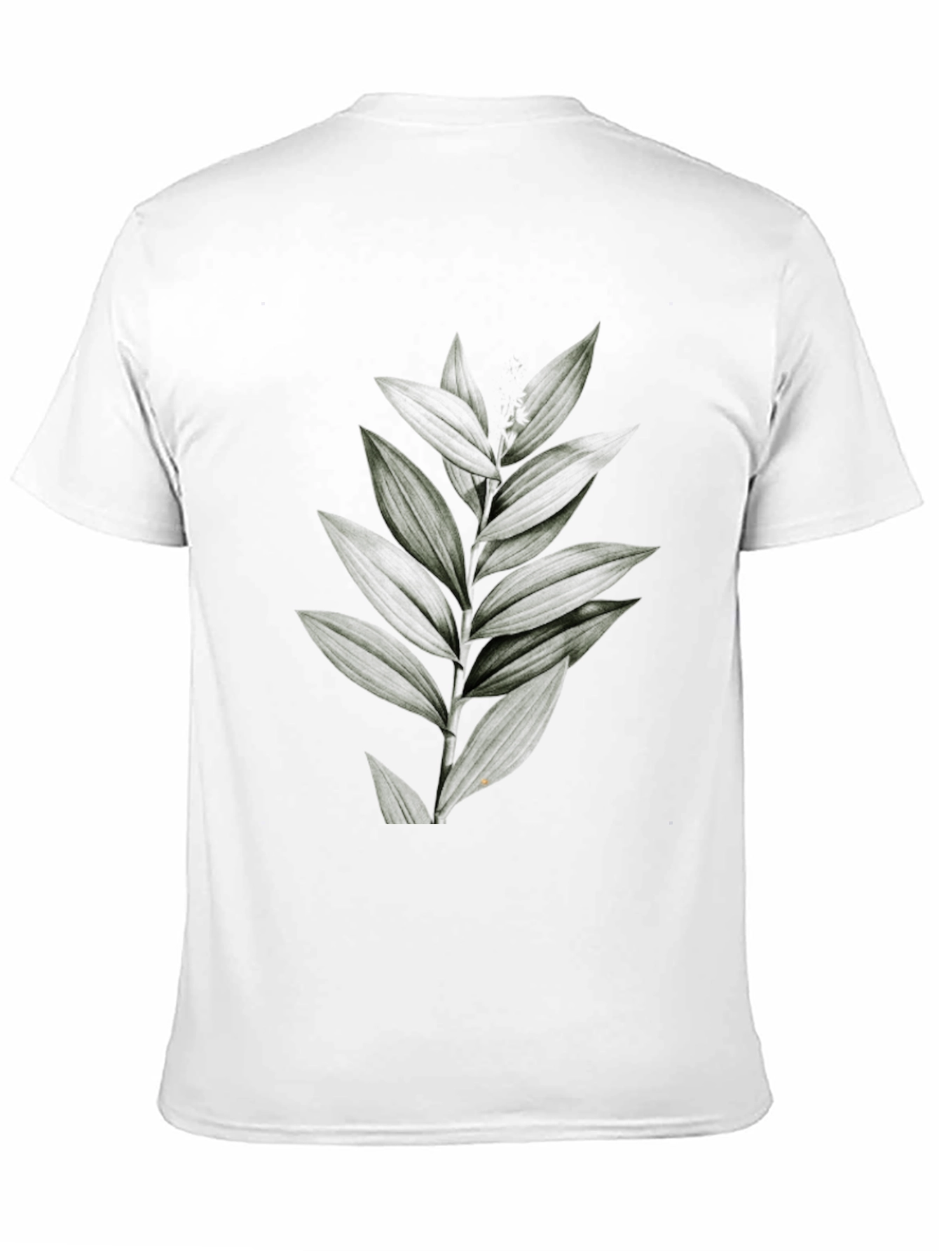 Botanical Print Black Tee
