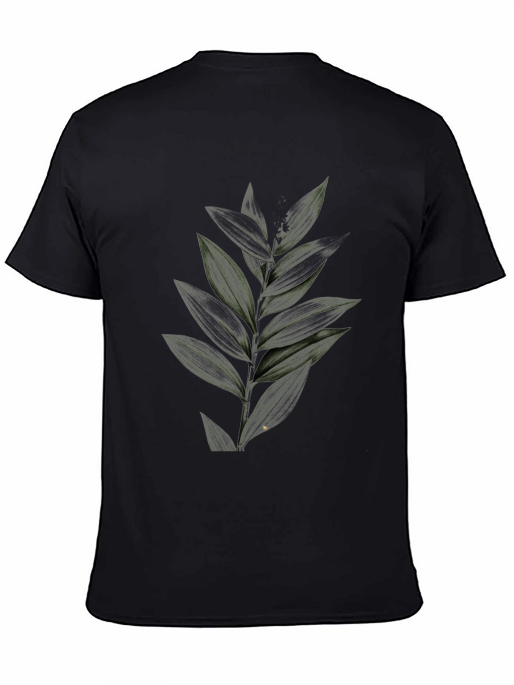 Botanical Print Black Tee