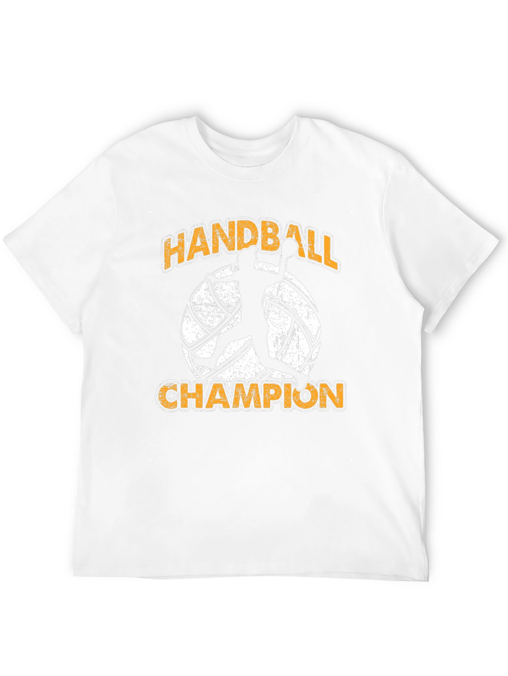 Handball Champion Graphic Tee - Black Cotton T-Shirt