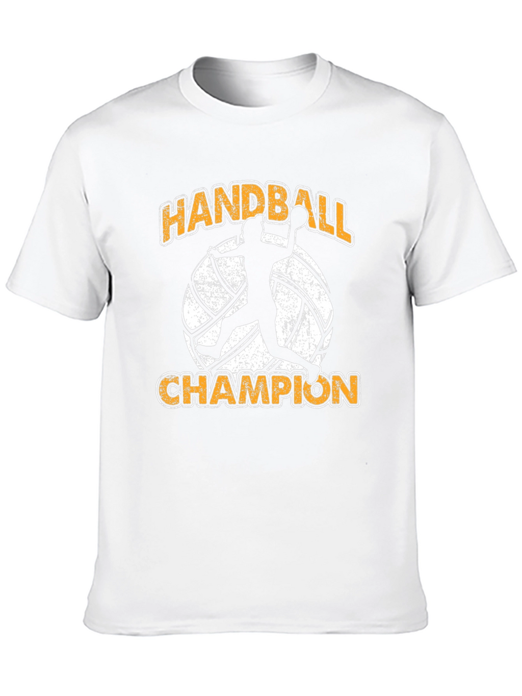 Handball Champion Graphic Tee - Black Cotton T-Shirt