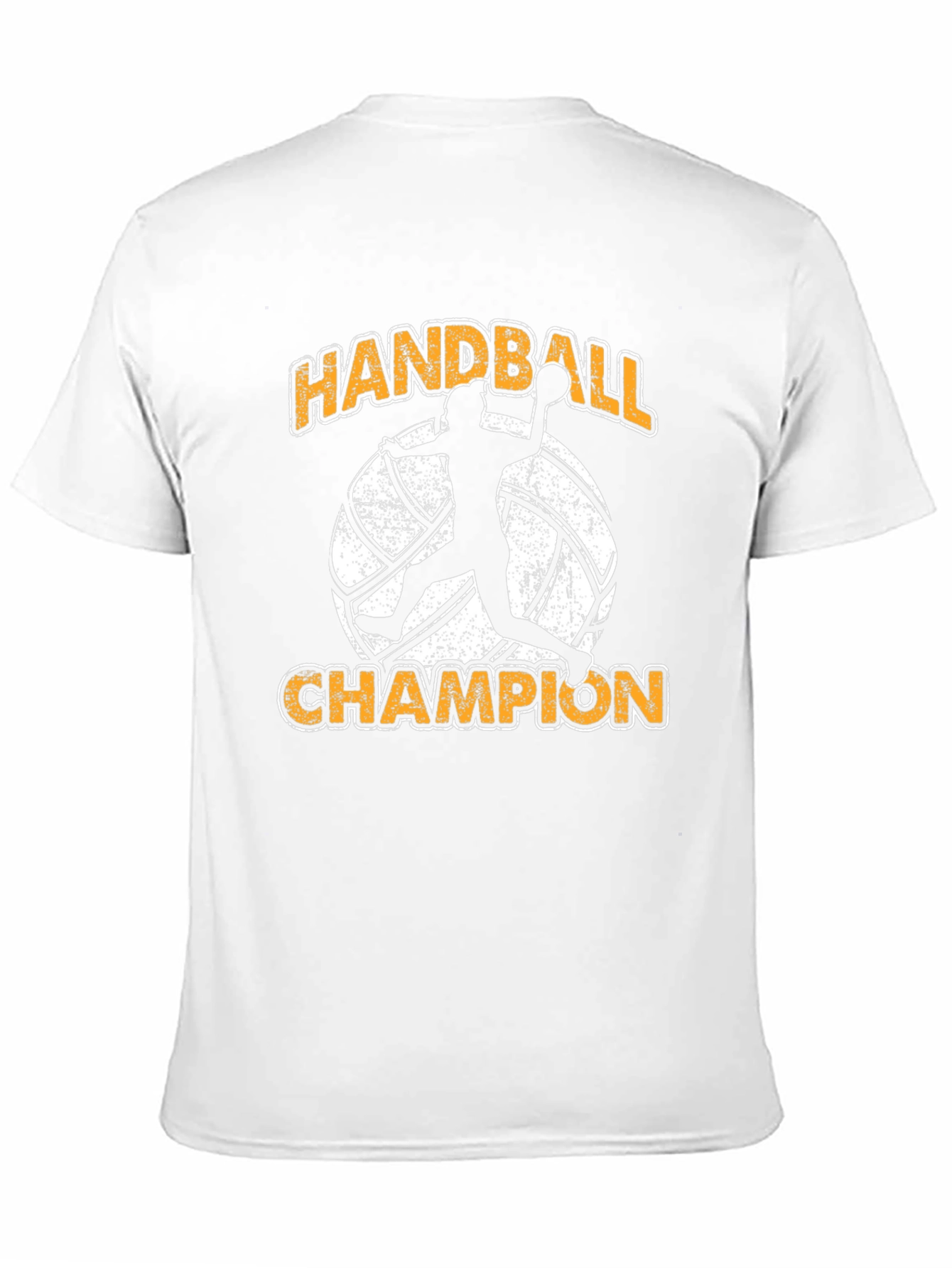 Handball Champion Graphic Tee - Black Cotton T-Shirt