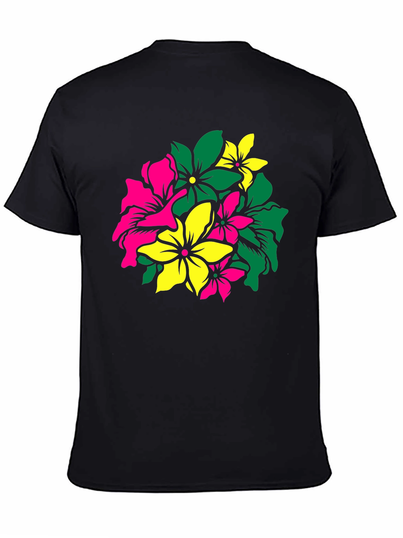 Floral Graphic Tee - Vivid Flower Design