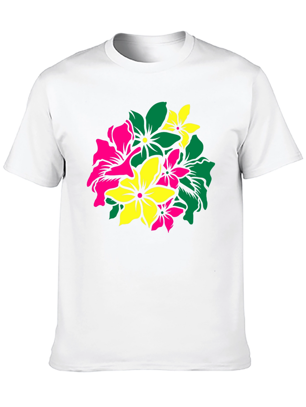 Floral Graphic Tee - Vivid Flower Design