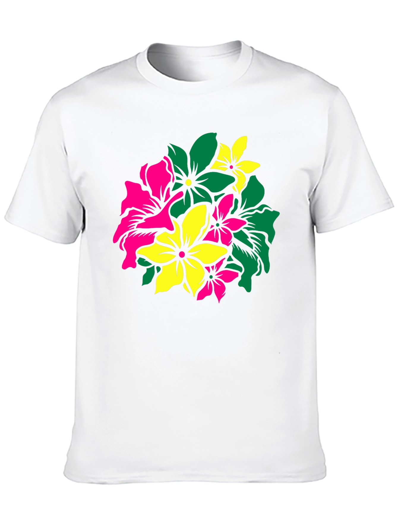 Floral Graphic Tee - Vivid Flower Design