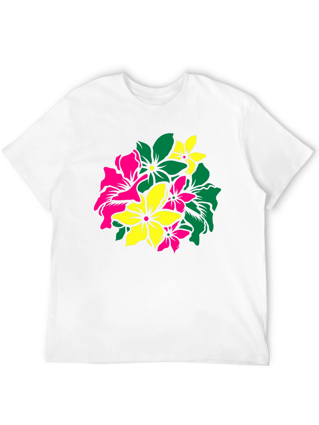 Floral Graphic Tee - Vivid Flower Design