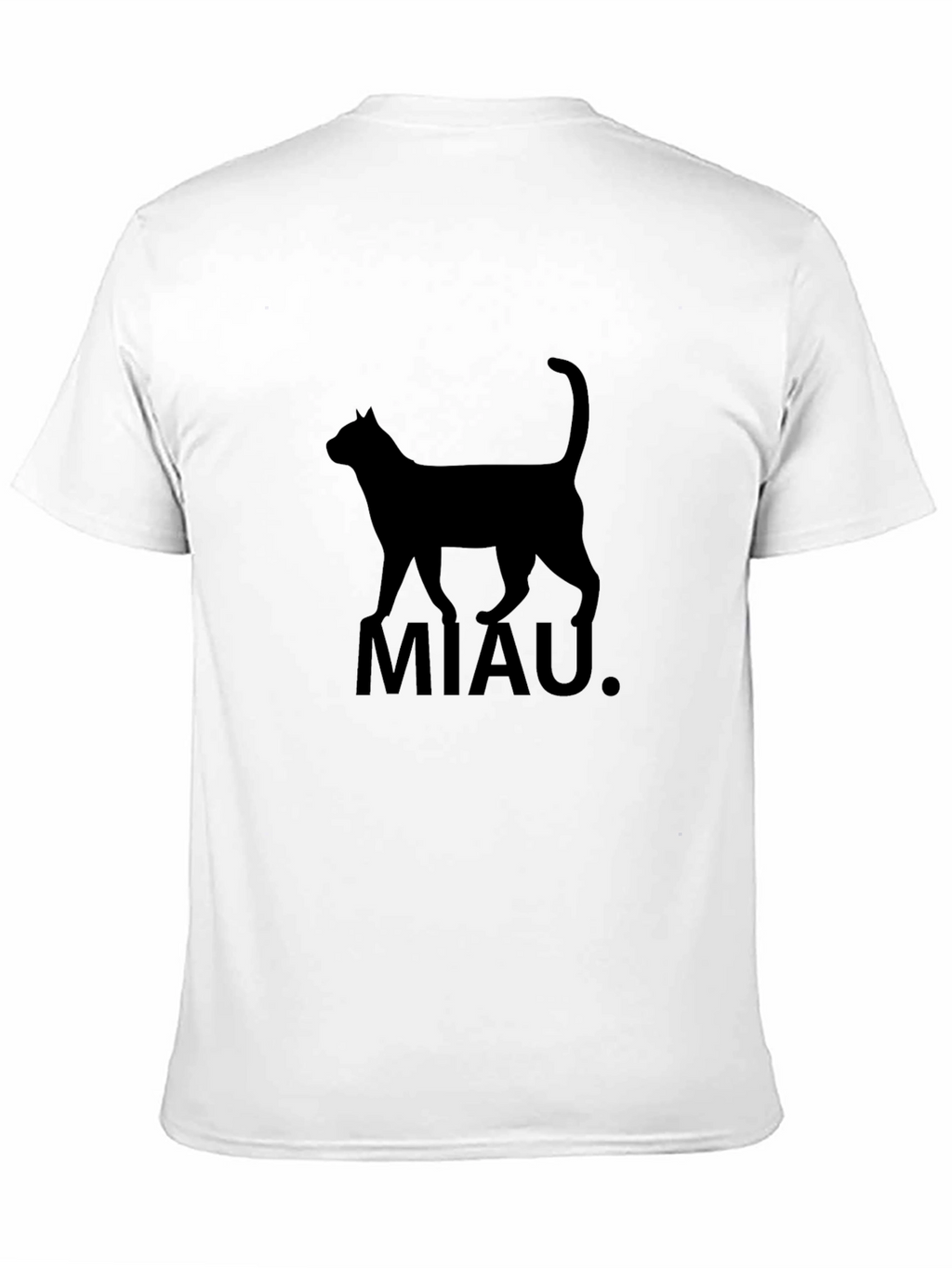 Black Cat MIAU T-Shirt - Graphic Tee
