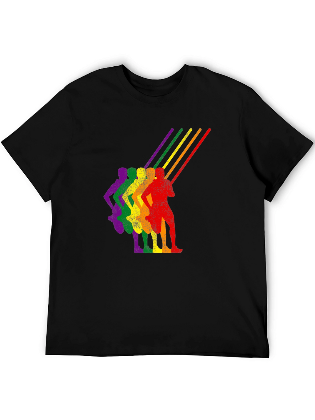 Pride Run Rainbow Graphic Tee