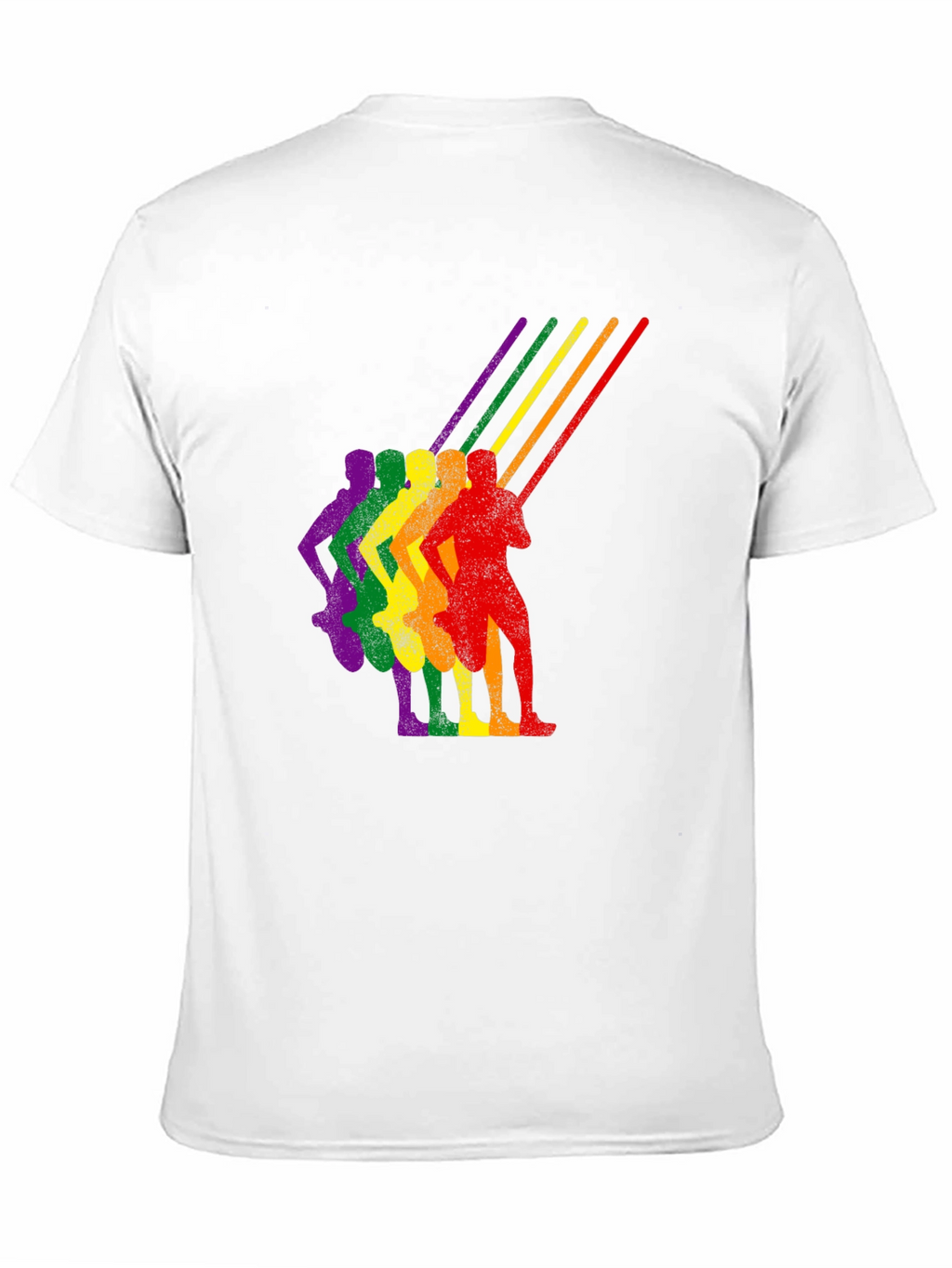 Pride Run Rainbow Graphic Tee