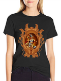 Valkyrie Framed Graphic T-Shirt - Black