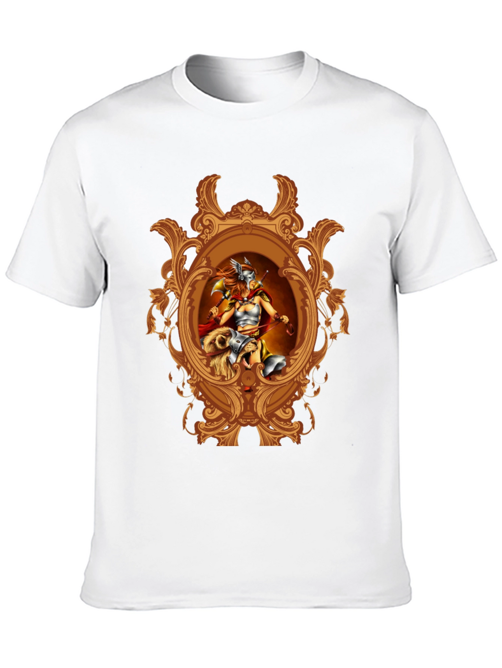 Valkyrie Framed Graphic T-Shirt - Black