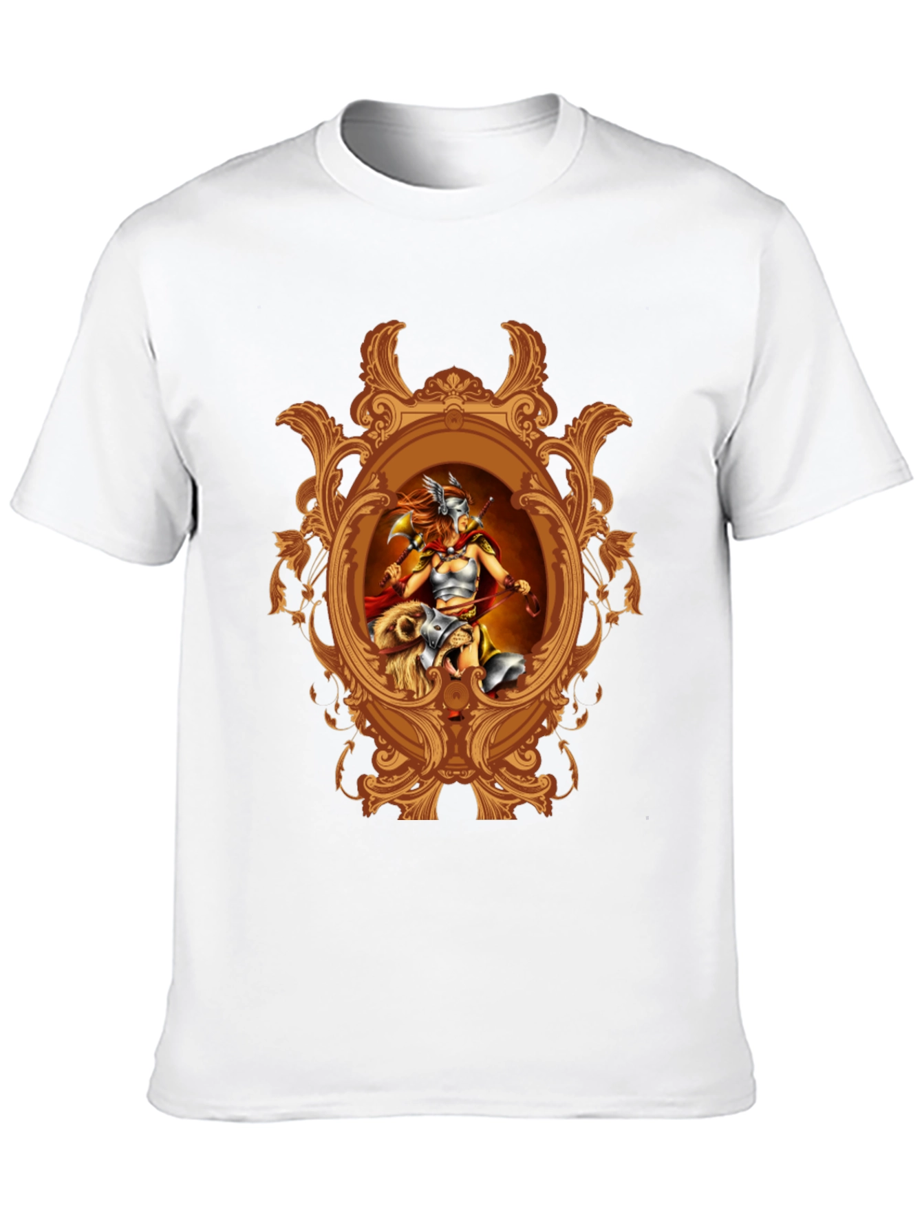 Valkyrie Framed Graphic T-Shirt - Black