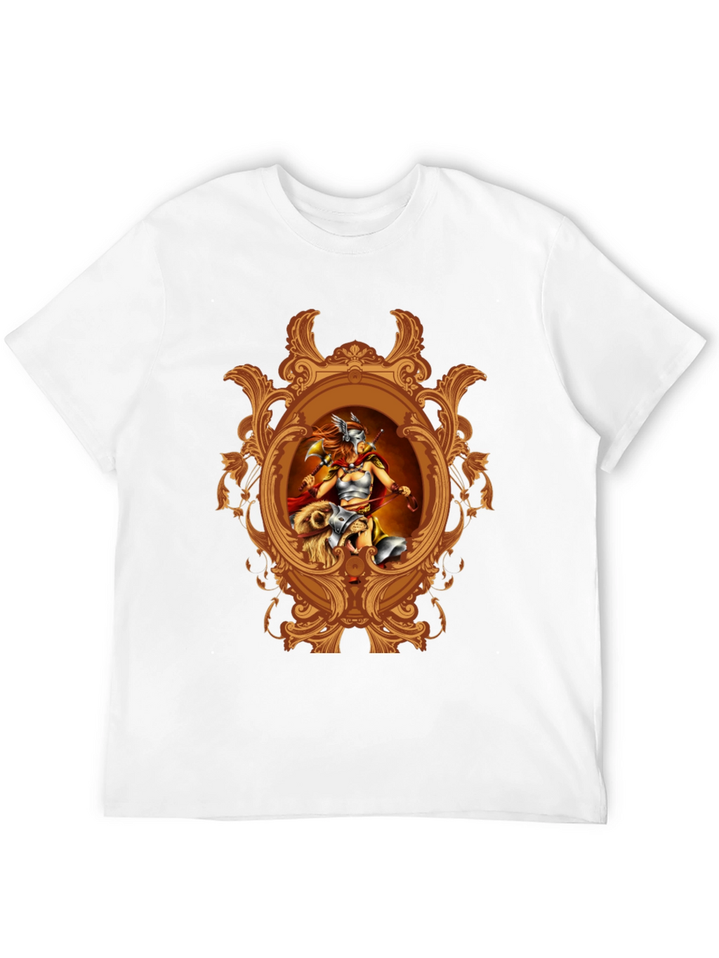 Valkyrie Framed Graphic T-Shirt - Black