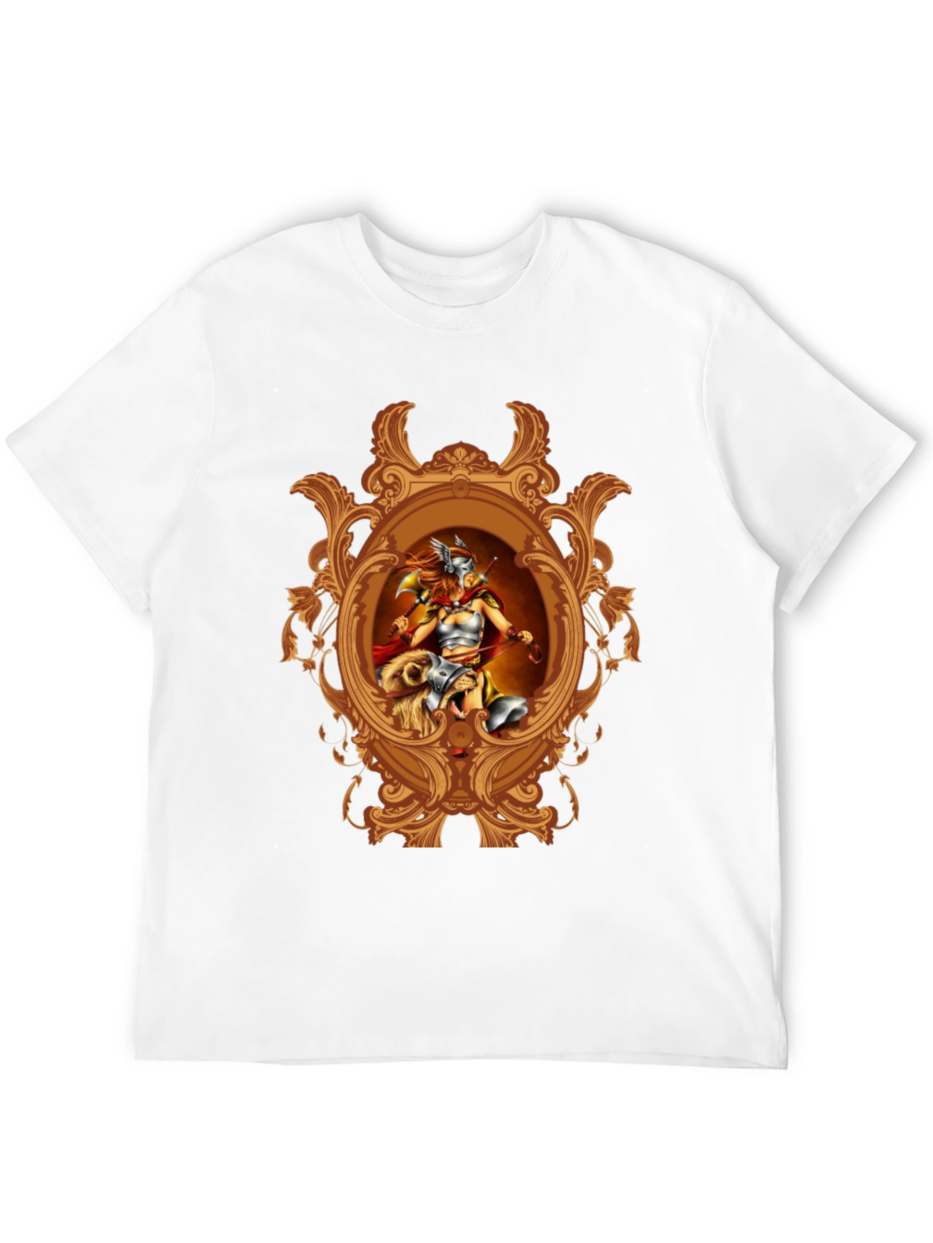 Valkyrie Framed Graphic T-Shirt - Black