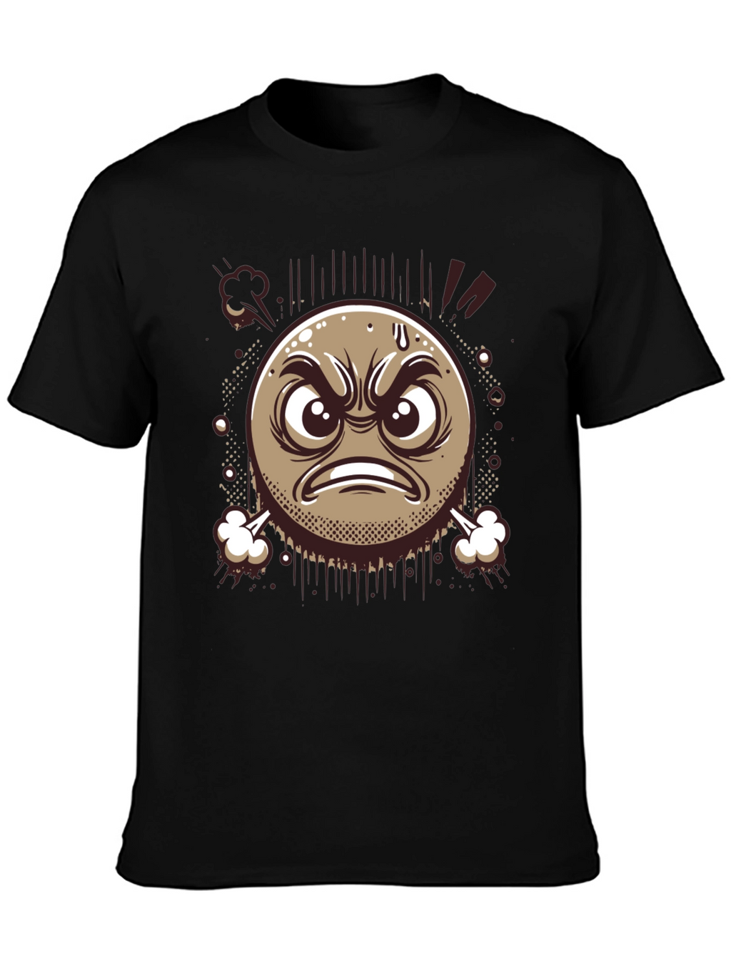 Angry Emoji Graphic T-Shirt - Express Yourself