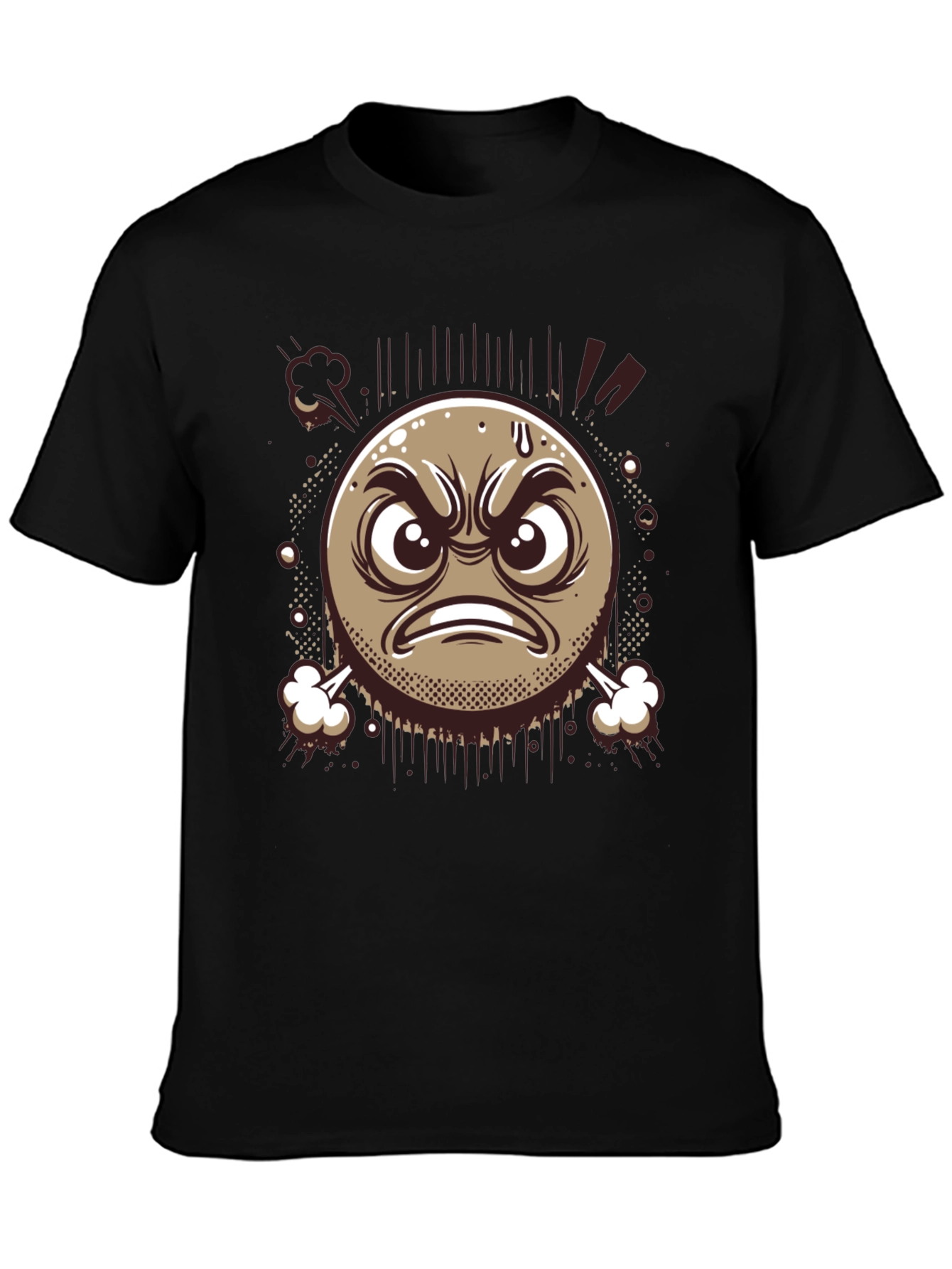 Angry Emoji Graphic T-Shirt - Express Yourself