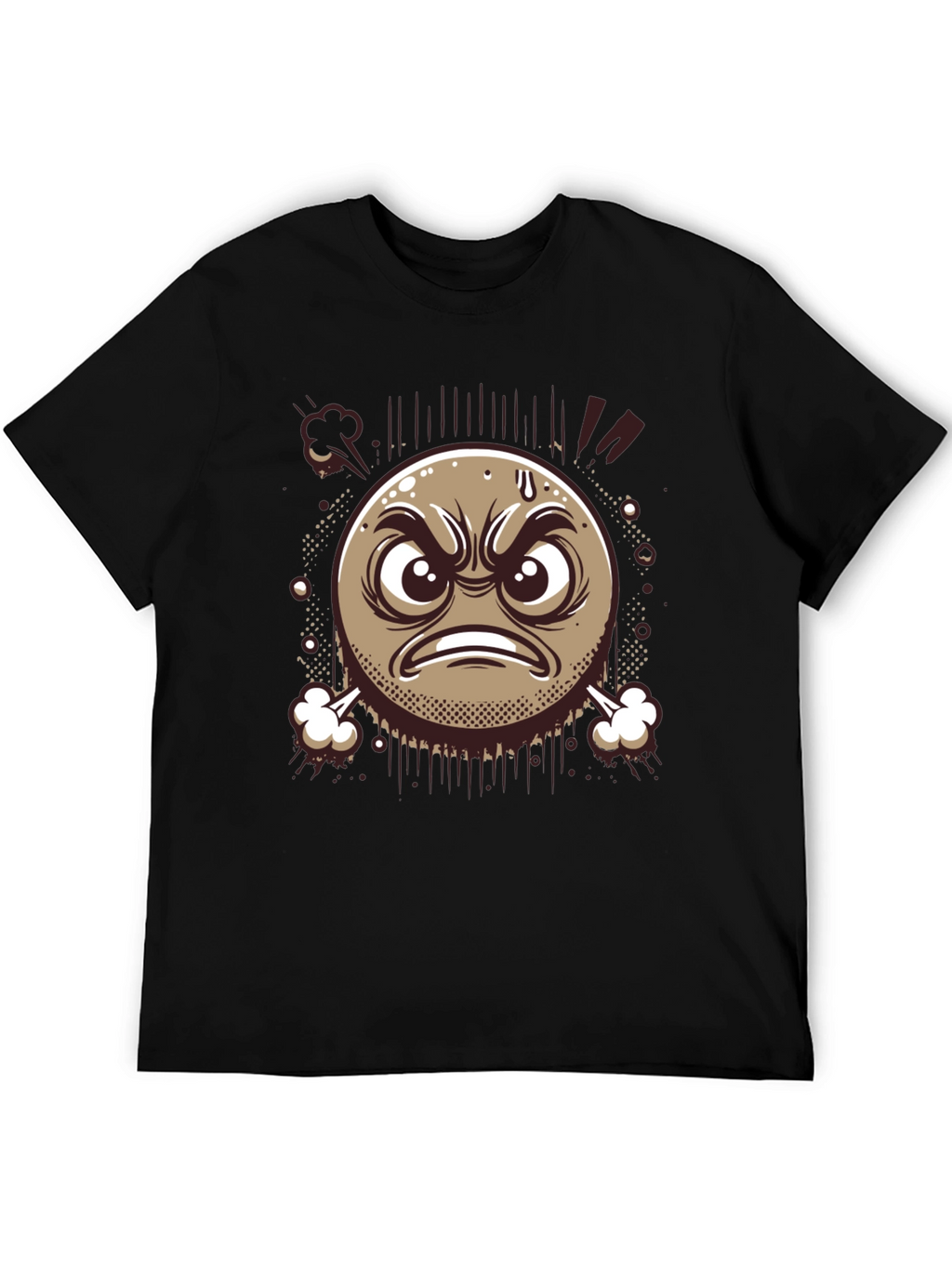 Angry Emoji Graphic T-Shirt - Express Yourself