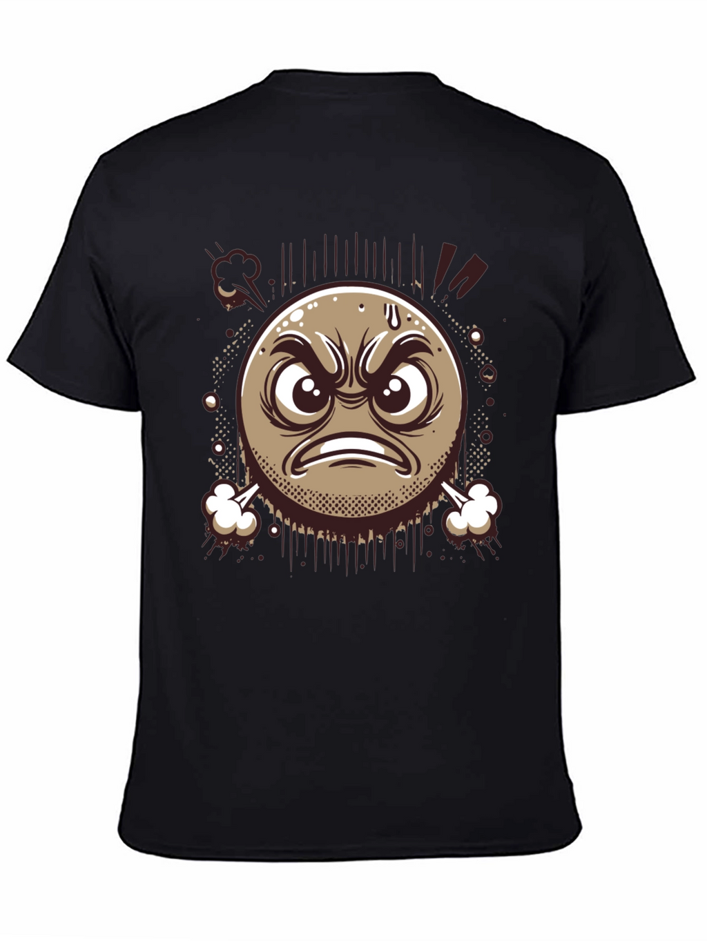 Angry Emoji Graphic T-Shirt - Express Yourself