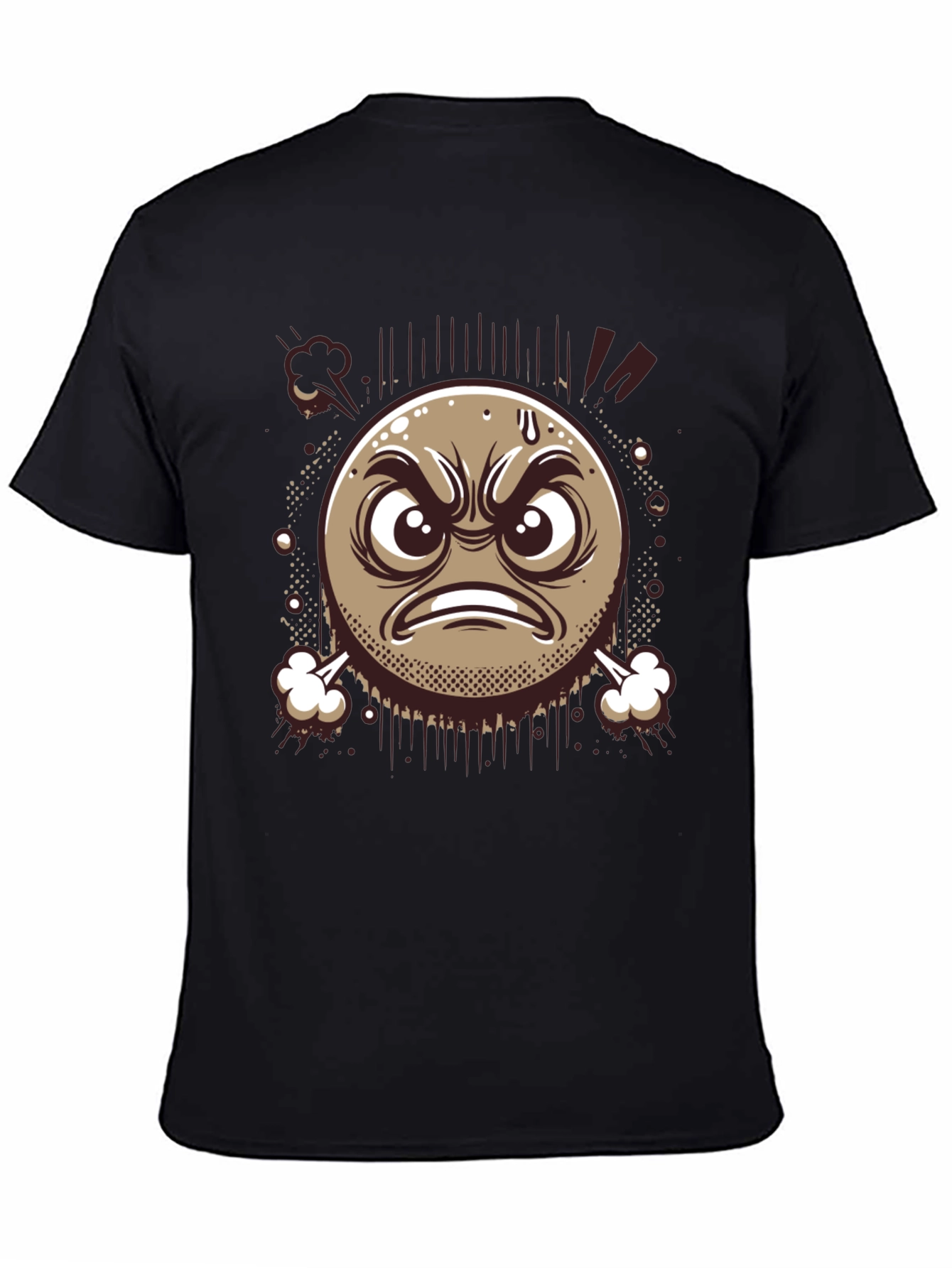 Angry Emoji Graphic T-Shirt - Express Yourself