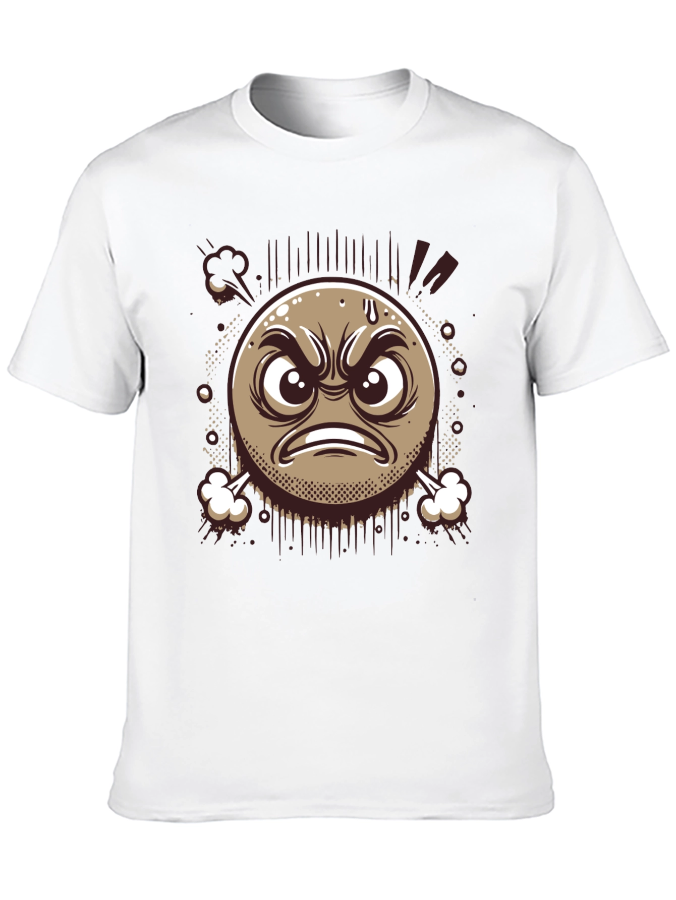 Angry Emoji Graphic T-Shirt - Express Yourself