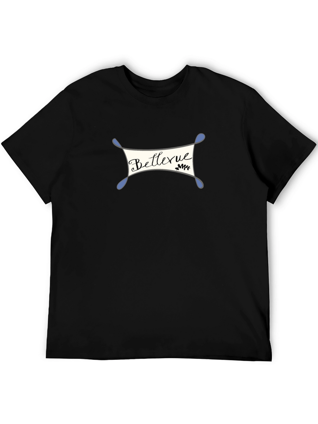 Bellevue Graphic Print Black T-Shirt