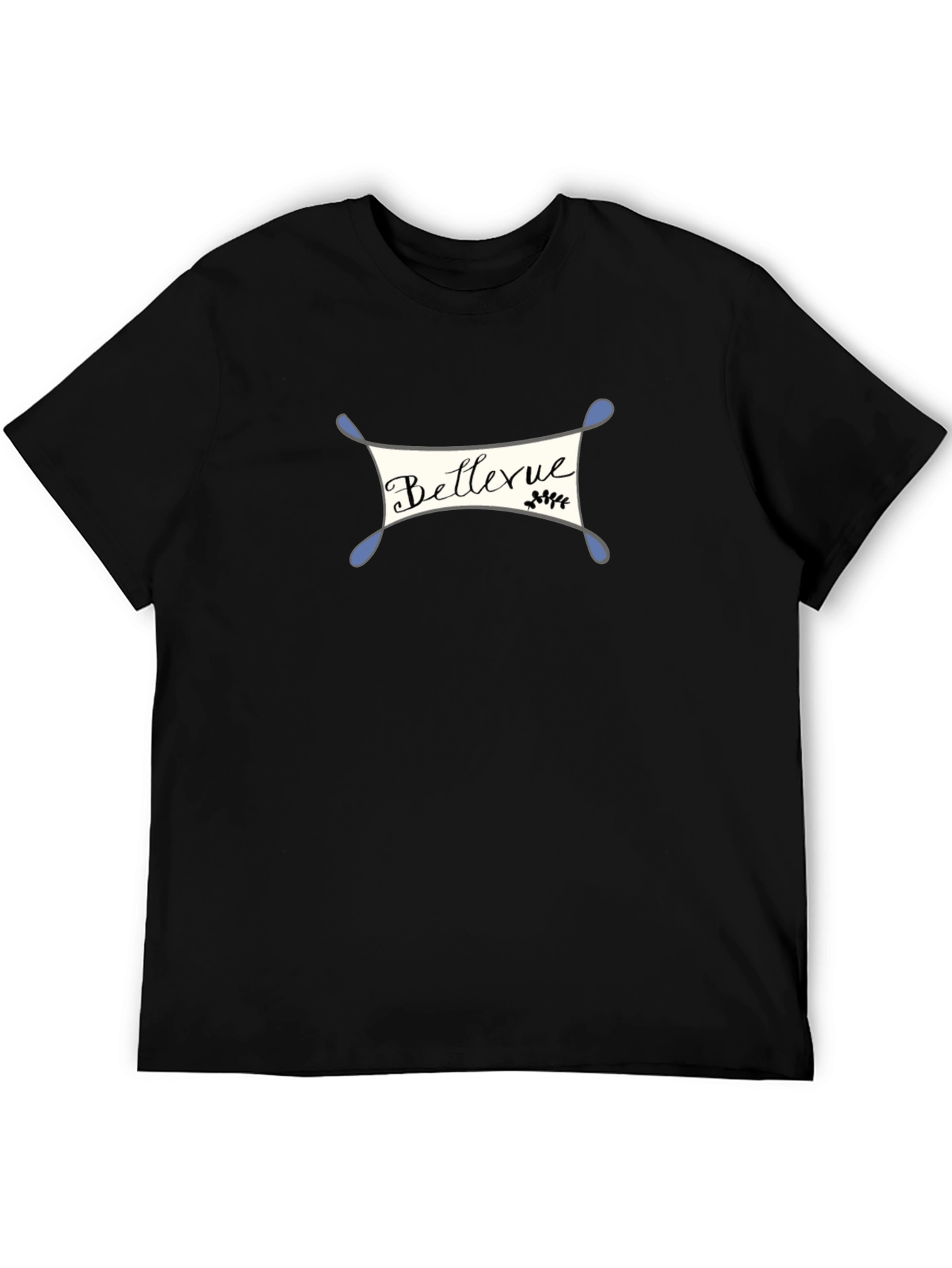 Bellevue Graphic Print Black T-Shirt