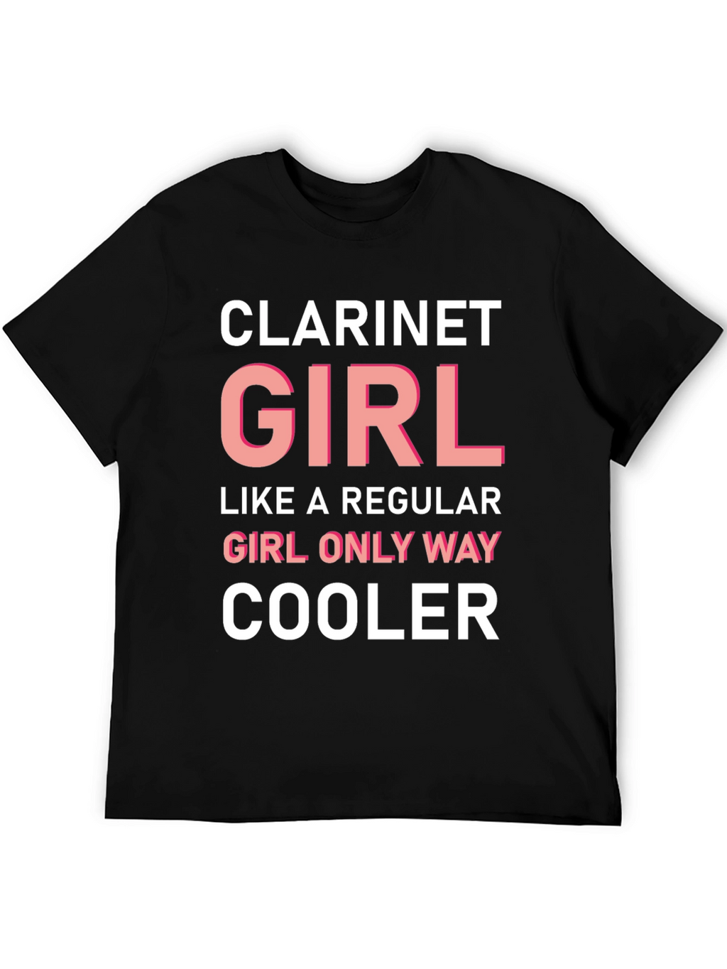 Clarinet Girl T-Shirt - Cool Music Tee