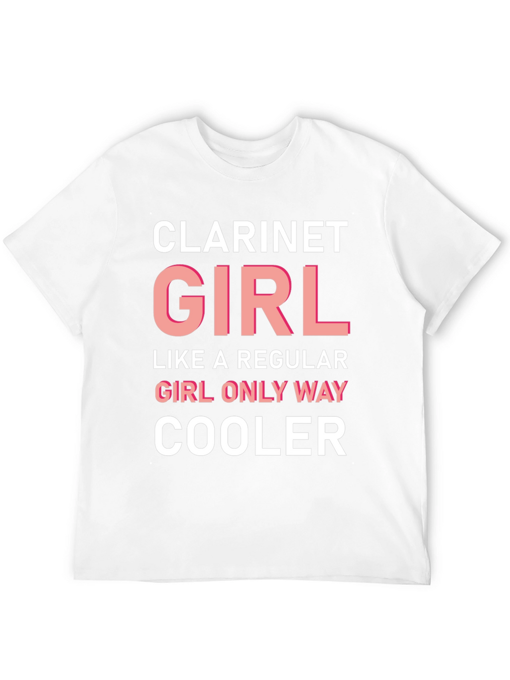 Clarinet Girl T-Shirt - Cool Music Tee
