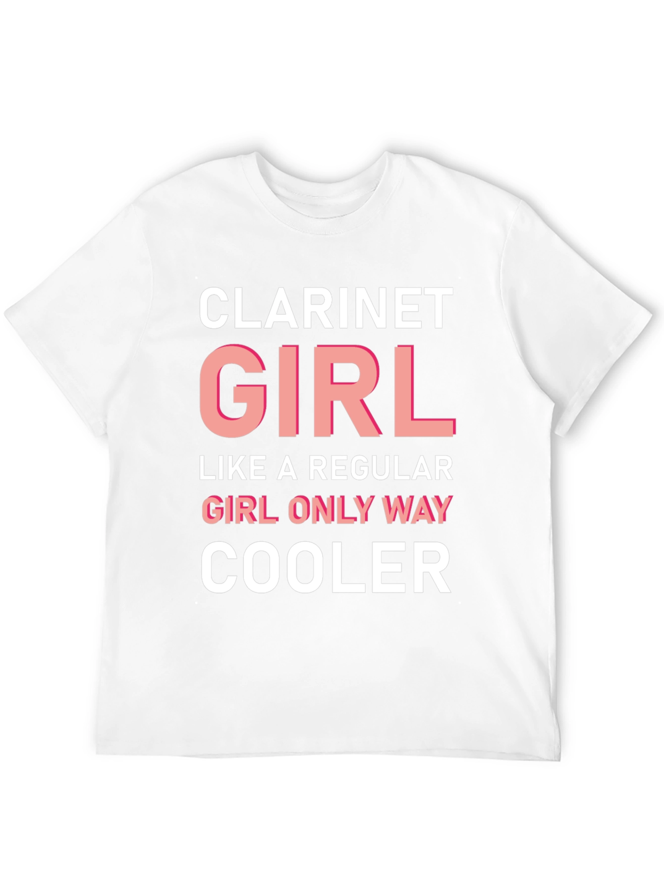 Clarinet Girl T-Shirt - Cool Music Tee